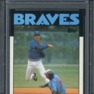 1986 Topps #409 PAUL RUNGE Card PSA 10 Braves