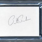 PETE PIHOES Signed Index Card PSA/DNA Eagles HOF
