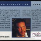 1991 Pro Line Port. DREW PEARSON Auto Card w/JSA COA