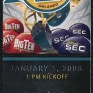 2008 Capital One Bowl Ticket, Michigan vs. Florida
