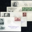 1954 US Stamp FDC Lot (Lincoln, Washington+)