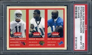 2004 Fleer Trad. Larry Fitgerald-Roy Williams+RC PSA 10