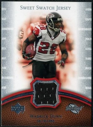 2007 Upper Deck SS WARRICK DUNN GU Falcons Jersey Card