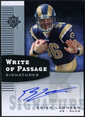 2007 Ultimate Collection BRIAN LEONARD Auto RC Rams