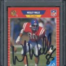 1989 Pro Set #538 WESLEY WALLS Auto RC PSA/DNA 49ers