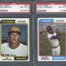 1974 Topps Baseball Graded PSA NM-MT 8 Lot (2)