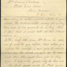 1890 Melissa, Texas Letter with Comet Scare/View Note