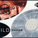 2002 Upper Deck Wild Cards COREY DILLON GU Jersey Card