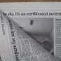 Park Forest Meteorite Fall Newspaper, S. Arnold Signed