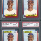 1989 Topps ML Debut #43 JUAN GONZALEZ RC PSA 8 Lot