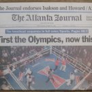 EVANDER HOLYFIELD Boxing Championship Atlanta Newspaper