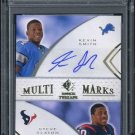 2008 SP Threads Kevin Smith/Steve Slaton Auto RC PSA 8