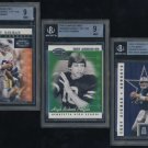 2000 Donruss Pref QBC Graded TROY AIKMAN BGS Card Lot