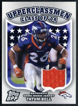 2006 Topps DPP TATUM BELL Game Used Jersey, Broncos