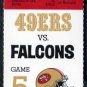 1992 49ers vs Falcons Full Ticket Jerry Rice, Young TDs