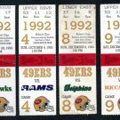 1992 San Francisco 49ers Ticket Lot; Young/Jerry Rice+