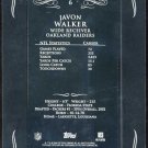 2008 Topps Mayo JAVON WALKER Printing Plate Card 1/1