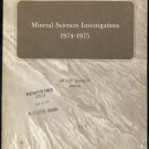 Mineral Sciences Investigations 1974-1975; Meteorite