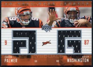 2003 UC CARSON PALMER/Washington Dual GU Jersey RC