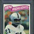 1975 Topps #454 CLIFF BRANCH HL PSA NM-MT 8 Raiders