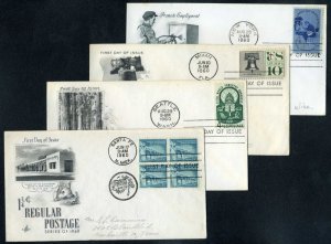 1960 US Stamp First Day Cover Lot (Air Mail FDC+)