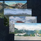 Colorado Mountains Postcard Lot (4) Vintage 1940s