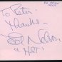 Ed Nelson & Theodore Bikel Signed Album Page PSA/DNA