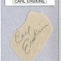 CARL ERKSINE Signed Paper PSA/DNA, LA Dodgers