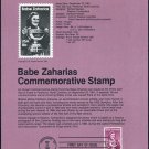 1981 18¢ BABE ZAJAROAS Golf Stamp Souvenir Page US 1932