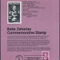 1981 18¢ BABE ZAJAROAS Golf Stamp Souvenir Page US 1932