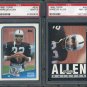Raiders/Chiefs MARCUS ALLEN PSA Graded Card Lot