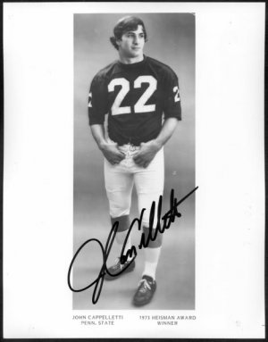 1973 Heisman JOHN CAPPELLETTI Signed 8x10 Penn State