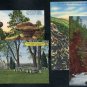 Colorado Linen Postcard Lot; Mineral Palace, Canyons+