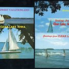 CLEAR LAKES, Iowa Photo POSTCARD LOT (5) Boats, Skiing