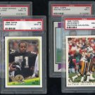 New Orleans Saints PSA Graded Card Lot; Sam Mills RC+