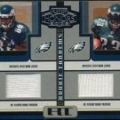 2005 Playoff Honors REGGIE BROWN/RYAN MOATS Jersey Card