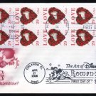 1994 Love Stamp Booklet + 2006 Disney Stamp FDC Combo