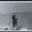 1945 Meteor Crater Tourist Photo - Couple & Crater