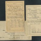 1930s High School Report Card Lot; Union Township, Ohio