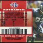 2007 Topps Ex DARRELL JACKSON Super Bowl XL Ticket Stub