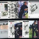 1992 Profiles JERRY GLANVILLE Autographed Card Set (9)