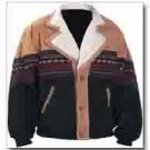 Western suede 2 tone jacket