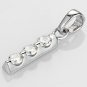 3 Stone Sterling Silver Pendent