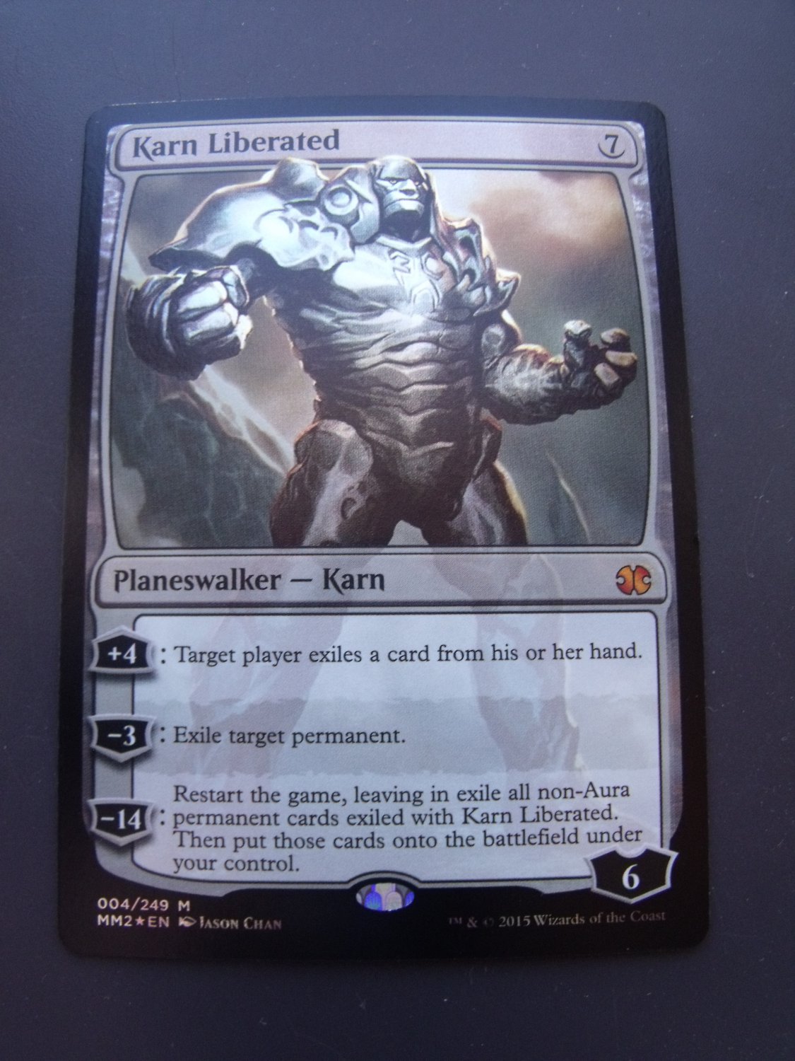 004//249 - Modern Masters 2015 by Magic: the Gathering Karn Liberated Magic: the Gathering