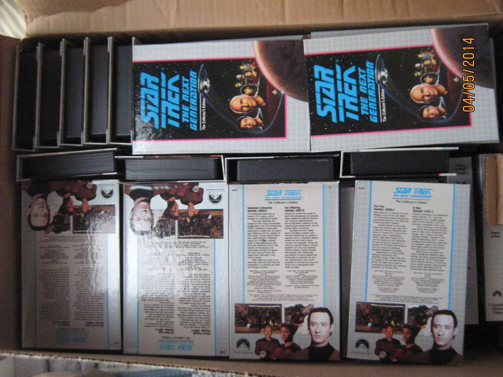 Star Trek TNG The Next Generation Collectors Edition (VHS) 50 Tape Set Lot 100