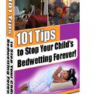 Tips To Stop Bedwetting eBook on CD Printable