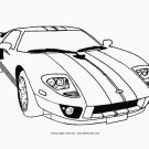 Cars Printable Coloring eBook 53 Pages on a CD