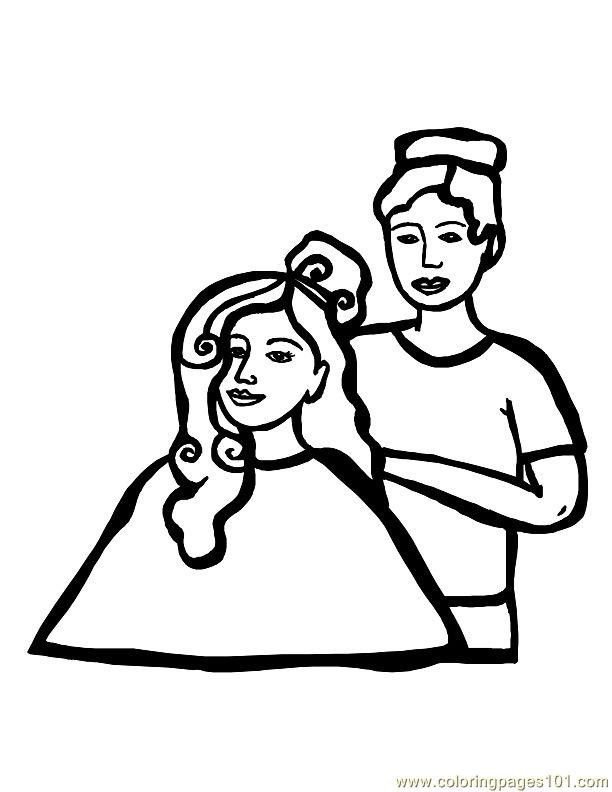 A Day at the Salon Printable Coloring eBook 73 Pages on a CD