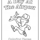A Day at the Airport Printable Coloring eBook 67 Pages on a CD