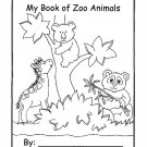 Zoo Animals Printable Coloring eBook 58 Pages on a CD